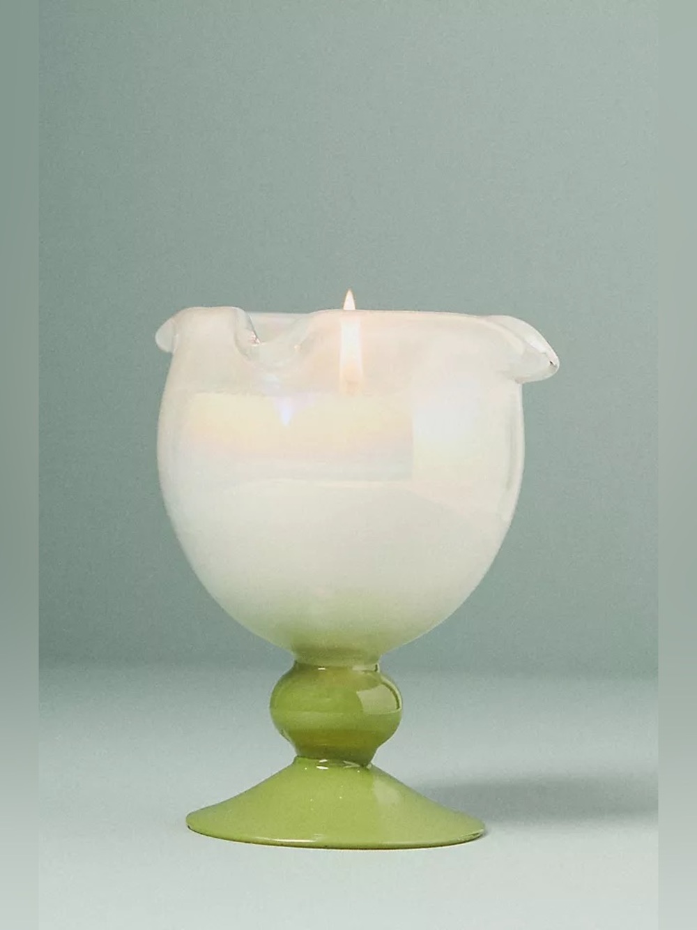 Tulip Fields Flower Shaped Glass Candle Anthropologie New